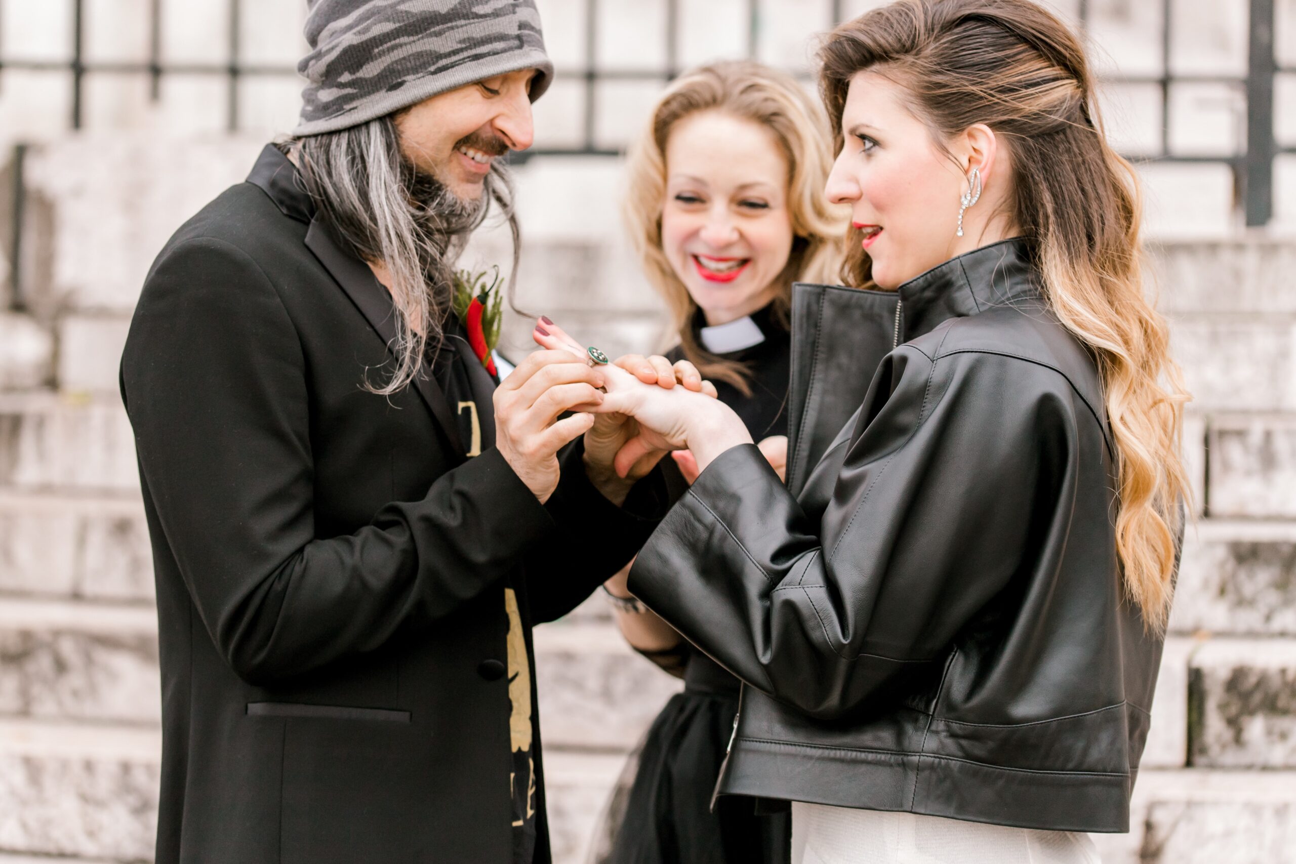 Rev. Michelle Wahila in Rock n Roll Bride